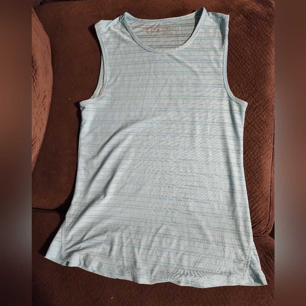 Zyia Luxe Muscle Tank - Sky Blue